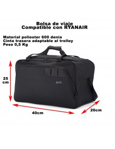 KT20 Ryanair 2022 40 x 20 x 25 Tamaño máximo equipaje de mano equipaje de  mano mochila bolsa de viaje bolsa de viaje equipaje de mano mochila bolsa  de